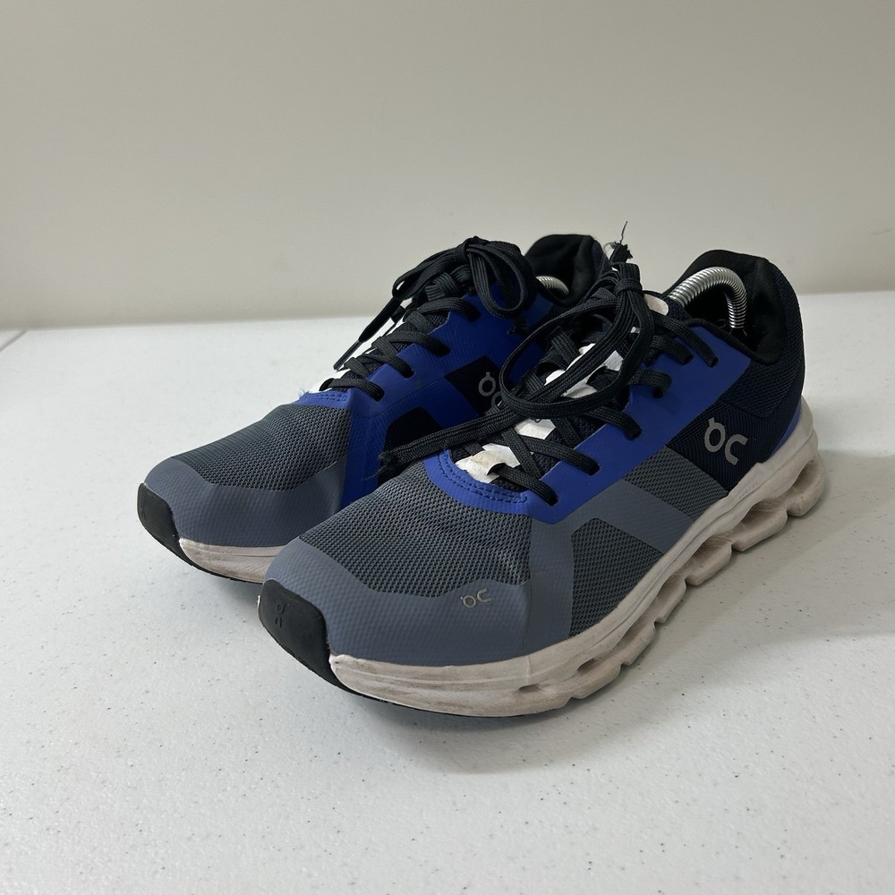 On Cloudrunner Shoes Men's Size 7 Blue Running Athletic Flaw